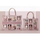 Sweet Rose Rococo Cat Portrait Small and Large Tote Bag(Limited Stock/5 Colours/Full Payment Without Shipping)